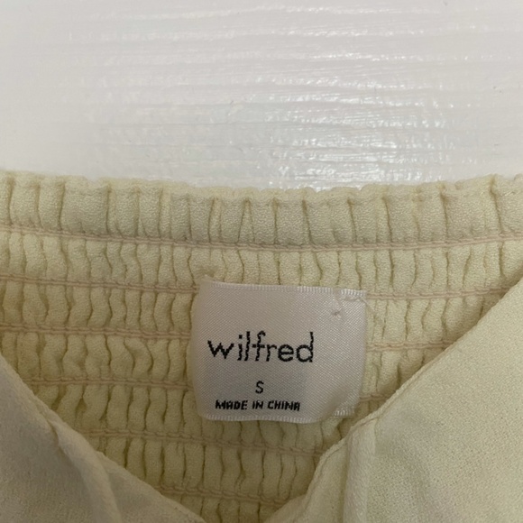 Wilfred Novella Top Long Sleeve Blouse LIGHT YELLOW - Picture 5 of 9